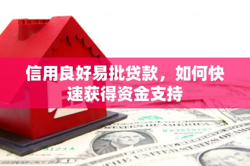 贵南信用良好易批贷款，如何快速获得资金支持
