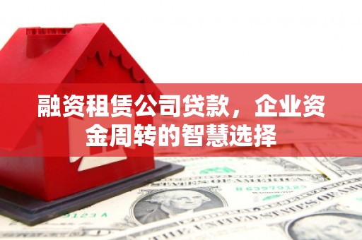 贵南融资租赁公司贷款，企业资金周转的智慧选择