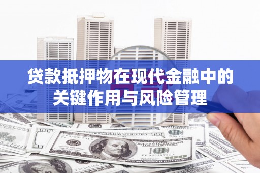 贵南贷款抵押物在现代金融中的关键作用与风险管理