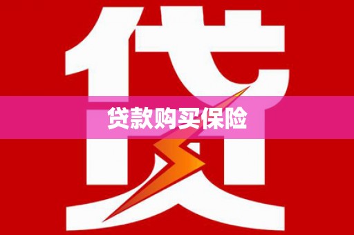 贵南贷款购买保险