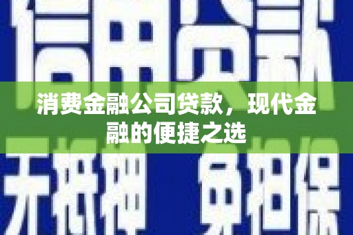 贵南消费金融公司贷款，现代金融的便捷之选