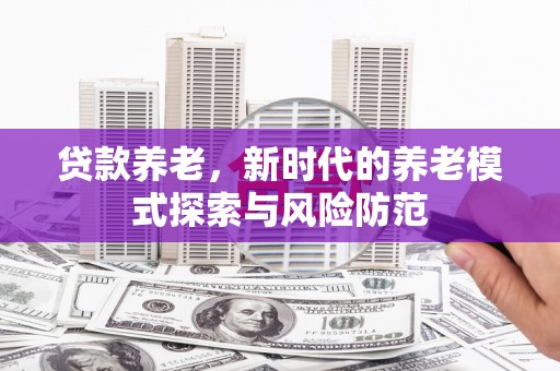 贵南贷款养老，新时代的养老模式探索与风险防范